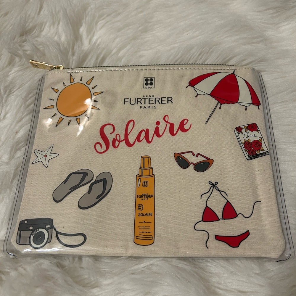 Ren Furterer Solaire Beach Pouch Nwot